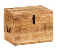 Boîte de Rangement Coffre à Outils Salon Chambre Bois Massif d'Acacia vidaXL