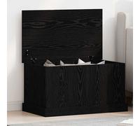 vidaXL - Boîte de rangement - 70 x 40 x 38 cm - Bois reconstitué - Chêne noir