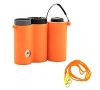 Boîte de rangement colorée et portable pour haut-parleur Shark Chillpill FA022 avec sangle amovible et pochette de voyage résistante aux chocs (orange)