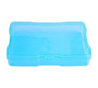 Boîte de rangement compacte conçue pour les photos de 10 x 15 cm avec coque transparente en polypropylène et fermeture à boucle et compatible avec les étiquettes (couleur aléatoire)