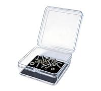 Boîte de rangement compacte et aimant en caoutchouc parfaite pour ranger des composants électroniques et des petits objets