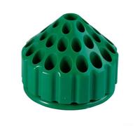Boîte de rangement compacte et fonctionnelle à 35 trous pour outils de sculpture en jade et autres accessoires (vert)