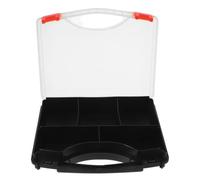 Boîte de Rangement Compartimentée en Plastique Pp, Portable, à Poignée | Couvercle Transparent, Compartiments Multiples avec Séparateur, pour Ongles et Petites Pièces, Usage Mobile