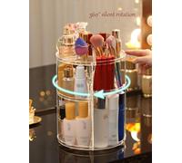 Boîte de Rangement cosmétique 360° Rotating Makeup Organizer with, Adjustable Cosmetic Storage Display Case for Jewelry, Makeup Brushes, Lipsticks and More - Large Capacity Organisateur de Maquillage
