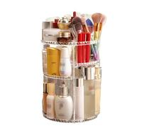 Boîte de Rangement cosmétique 360° Rotating Makeup Organizer with, Adjustable Cosmetic Storage Display Case for Jewelry, Makeup Brushes, Lipsticks and More - Large Capacity Organisateur de Maquillage