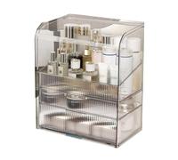 Boîte de rangement cosmétique Acrylic Cosmetic Display Cases with 2 Drawers and Large Capacity Skincare Storage Box,Make up Organizers and Storage for Vanity Bathroom Countertop Bedroom and Desk Organ
