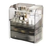 Boîte de rangement cosmétique Acrylic Cosmetic Display Cases with 2 Drawers and Large Capacity Skincare Storage Box,Make up Organizers and Storage for Vanity Bathroom Countertop Bedroom and Desk Organ