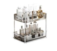 Boîte de Rangement cosmétique Acrylic Makeup Organizer,Organization and Storage Case for Cosmetics Make Up&Jewelry,Big Clear Makeup Organizer for Vanity,Bathroom,College Dorm,Closet,Desk Organisateur