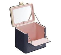 Boîte de rangement cosmétique Creative Mesdames Portable Grande Capacité Cosmétique Sac Multifonctionnel Boîte À Bijoux Cosmétique Boîte Soins De La Peau Boîte De Rangement Boîte organisateur de maqui