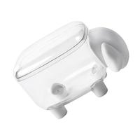 Boîte de Rangement Cosmétique D’Agneau Couvercle Blanc | PP, Design Décoratif Moderne, Surface Lisse et Lignes Claires, pour Bureau, Chambre et Maquillage