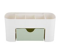 Boîte de Rangement Cosmétique de Maquillage, Organisateur avec Tiroirs pour Coiffeuse, Comptoir, Comptoir de Salle de Bain pour Pinceaux, Fard à Paupières, Rouge à Lèvres (Vert)