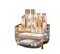 Boîte de rangement cosmétique Dust Water Proof Cosmetics Storage Display Case with Drawers, Cosmetic Display Box Suitable For Countertop Bathroom Dressing Table Bedroom Organisateur de maquillage(A-2)