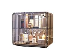 Boîte de rangement cosmétique Dust Water Proof Cosmetics Storage Display Case with Drawers, Cosmetic Display Box Suitable For Countertop Bathroom Dressing Table Bedroom Organisateur de maquillage(C-2)