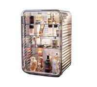 Boîte de rangement cosmétique Dust Water Proof Cosmetics Storage Display Case with Drawers, Cosmetic Display Box Suitable For Countertop Bathroom Dressing Table Bedroom Organisateur de maquillage(E-2)