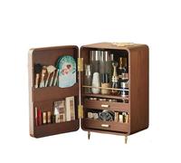 Boîte de rangement cosmétique Makeup Dustproof Cosmetic Storage Box Large Capacity Cosmetic Display Case Countertop Skin Care Organizer Suit for Cosmetics Skincare Jewelry Lipstick Organisateur de maq