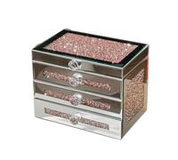 Boîte de rangement cosmétique Necklace Ring Rests Gift for Women Jewellery Storage box High-Grade Exquisite Multi-layer Jewellery Box Large Capacity Necklace Hand Jewellery Organisateur de maquillage(