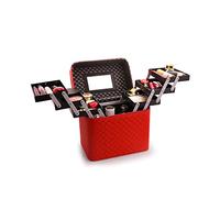 Boîte de Rangement cosmétique Portable Grande Capacité Cosmétique Boîte De Rangement Professionnel Maquilleur Artiste Maquillage Kit Multicouche Pliable Voyage Cas Boîte Organisateur de Maquillage(G)