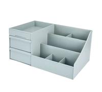Boîte de rangement cosmétique - TD® - Dortoir bureau - Plastique - Blanc - Grande capacité