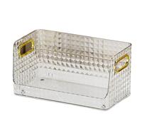 Boîte de rangement cosmétique Two Sizes Acrylic Makeup Organizer Storage Drawers Jewelry Nail Care Skincare Organiser for Vanity Ideal Desk Organizer for Dresser and Bathroom Organisateur de maquillag