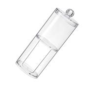 Boîte de Rangement Couvercle à Double Couche Transparente | Plastique, Identification Rapide du Contenu, Protection L'humidité, pour Cotons et Petites Cosmétiques