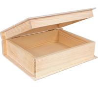 Boîte de Rangement - Creative Deco - Petite - Bois Non Peint - 24 x 19 x 7,5 cm - Multi-usage