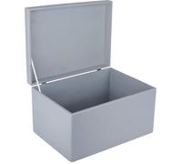 Boîte de rangement - Creative Deco - XXL - Bois à décorer - Gris - 40x30x24 cm