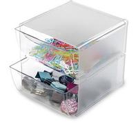 Boîte de rangement Cube Double, transparent
