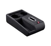 Boîte de rangement d'accoudoir - Boîte de rangement de voiture avec 2 porte-parole | Organisateur de console centrale multifonction | Organisation automobile pour femmes et hommes Adu