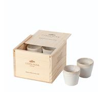 Boîte de rangement de 8 tasses Costa Nova Espresso Grespresso Blanc 16,7x15,5x11,4cm