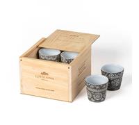 Boîte de rangement de 8 tasses Costa Nova Expresso Grespresso Eco Gres Blanc 16,7x15,5x11,4cm