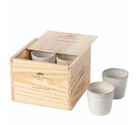 Boîte de rangement de 8 tasses Costa Nova Lungo Grespresso Blanc 19,8x19,3x14,3cm