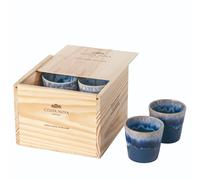 Boîte de rangement de 8 tasses Costa Nova Lungo Grespresso Bleu 19,8x19,3x14,3cm