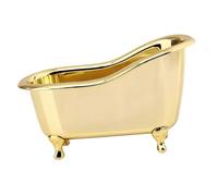 Boîte de Rangement de Baignoire, Mini Support de Bureau Abs Doré | Cosmétiques et Stylos, Style Créatif et Élégant, Format Compact Facile à Ranger