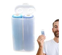 Boîte de rangement de batterie claire, casse de batterie transparente | AA Batteries Conteneur protecteur | Étui de protection de stockage d'organisateurs de conteneurs portables compacts avec couverc