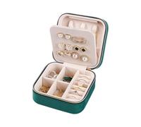 Boîte de Rangement de Bijoux Portable Mini Case Small Travel Organizer Jewellery Boxes pour Les Femmes(vert)