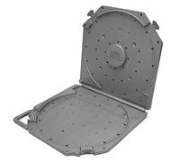 Boîte de Rangement de Bobine de Bande Vide de 10 Pouces, Boîtier de Boîte de Bande D'enregistrement de Bobine Ouverte Résistante aux Rayures Professionnelle Universelle pour (Gris)