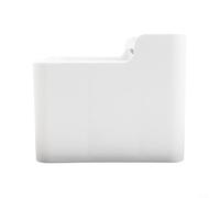 Boîte de rangement de bureau, 20 x 12 x 14 cm, organiseur multi-grille de style tiroir pour papeterie et fournitures de bureau, en plastique, pour la maison, le bureau, les étudiants (blanc)