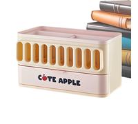 Boîte De Rangement De Bureau, Conteneur Portable Antidérapant, Organisation Du Cabinet De Rangement Pour Table, Pour Organisation Bureau Maison Lieu De Travail Travail Dortoir École Étude Quotidienne