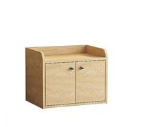 Boîte de rangement de bureau en bois verrouillable pour fournitures de bureau et d'école, armoire robuste et durable avec tiroir plat de rangement de fichiers