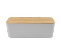 Boîte de rangement de câbles avec couvercle en bois pour multiprises | Cette boîte de rangement de câbles permet de ranger les fils et les multiprises désordonnés pour créer un environnement