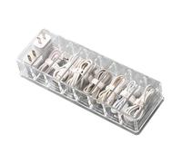 Boîte de Rangement de Câbles de Données, Transparente, Grande capacité, avec 10 Attaches de Câbles, pour L'organisation du Bureau et de la Maison