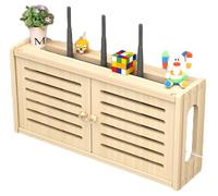 BoîTe De Rangement De CâBles Murale avec Couvercle MagnéTique Et MatéRiel De Fixation Inclus, Dissimule Les Multiprises Et Organise Les CâBles(B/28 * 71 * 11.5cm)