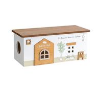 Boîte de rangement de câbles - Récipient en acrylique durable, ouverture facile d'accès, design libre, support de multiprise dissimulé, disposition peu encombrante | Parfait pour le salon, la chambre