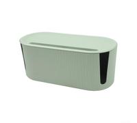 Boîte de rangement de câbles verte avec ventilation inférieure pour rangement de câbles de bureau et multiprises pour cordons à domicile ou au bureau (vert)