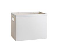 Boîte de rangement de classement en plastique pliable avec poignée, organisateur de documents de bureau et boîte de classement de stockage pour organisateur de documents de magazines de livres