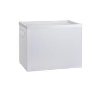 Boîte de rangement de classement en plastique pliable avec poignée, organisateur de documents de bureau et boîte de classement de stockage pour organisateur de documents de magazines de livres