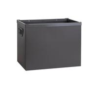 Boîte de rangement de classement en plastique pliable avec poignée, organisateur de documents de bureau et boîte de classement de stockage pour organisateur de documents de magazines de livres