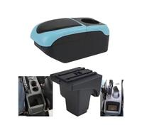 Boîte De Rangement De Console Pour Ford Pour Focus 3 Mk3 2011 2012 2013 - Accessoires En Cuir Boîte D'accoudoir De Voiture(S1 black-blue 6USB)