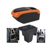 Boîte De Rangement De Console Pour Ford Pour Focus 3 Mk3 2011 2012 2013 - Accessoires En Cuir Boîte D'accoudoir De Voiture(S1 black-orange 6USB)