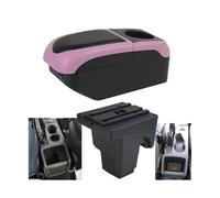 Boîte De Rangement De Console Pour Ford Pour Focus 3 Mk3 2011 2012 2013 - Accessoires En Cuir Boîte D'accoudoir De Voiture(S1 black-pink 6USB)